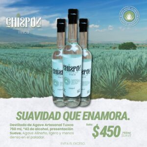 Destilado de Agave Artesanal Tuxca 750 ml °42